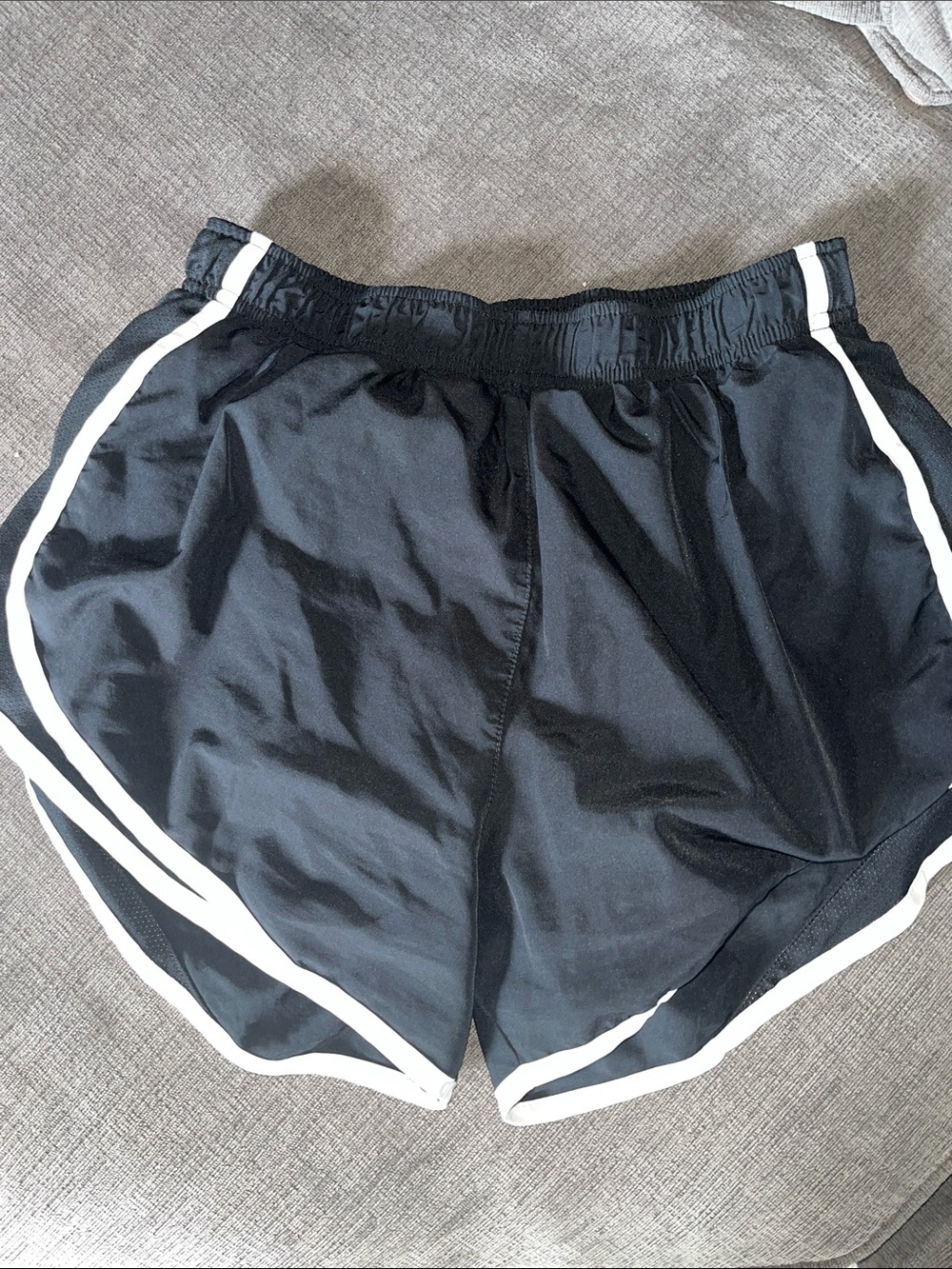 Nike Black Athletic Shorts with White Trim